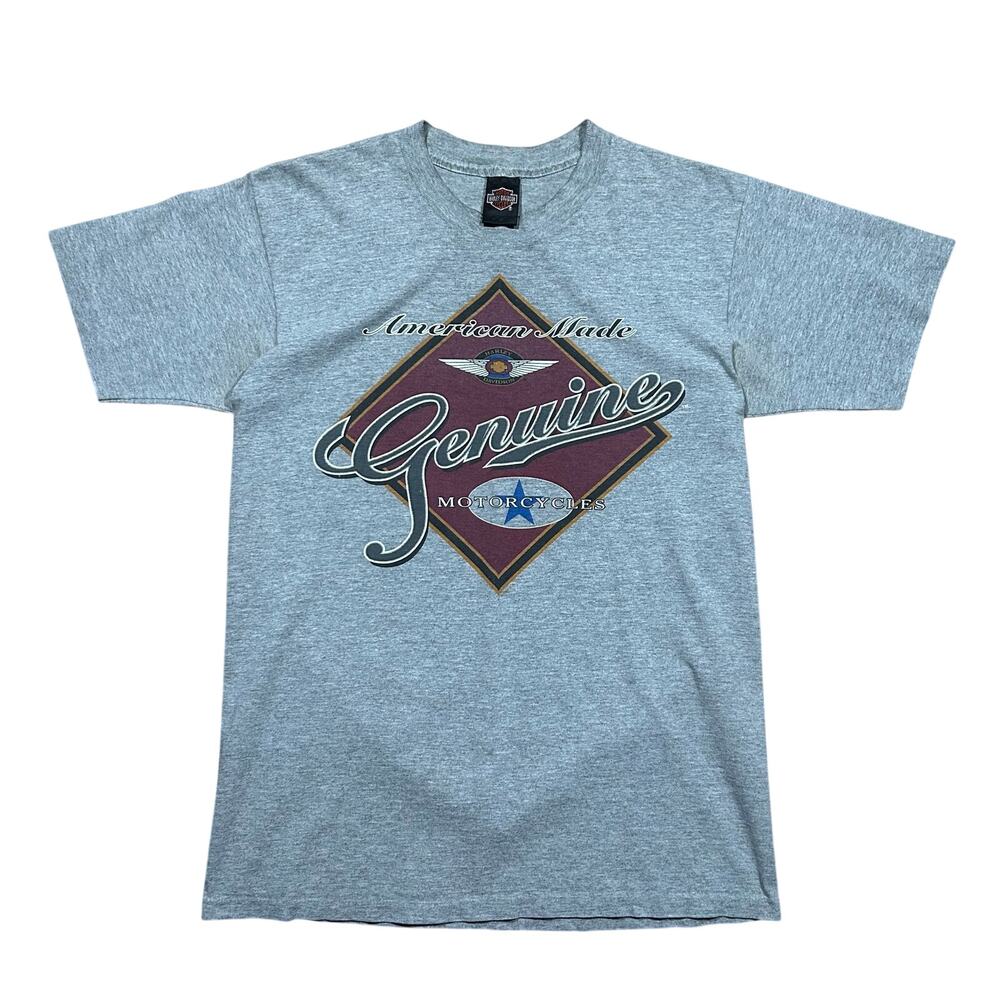 Vintage 90s Harley Davidson T-Shirt Medium Genuine Motorcycles USA Single Stitch